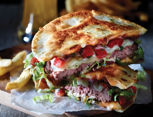 The Quesadilla Burger from Applebee's own website. In their dreams it looks this good.